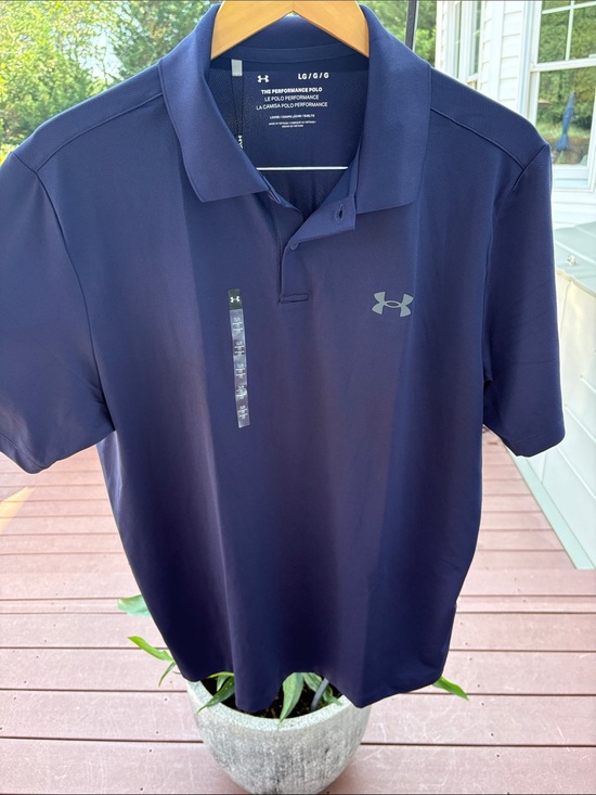 Under Armour Other - Under Armour Men’s Golf Navy Blue Performance Polo